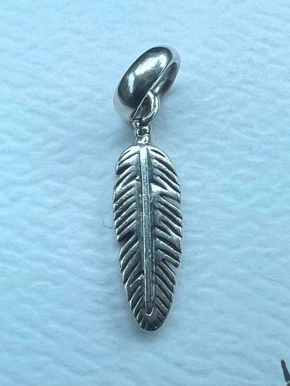 Authentic Pandora Spiritual Feather Pendant #397216